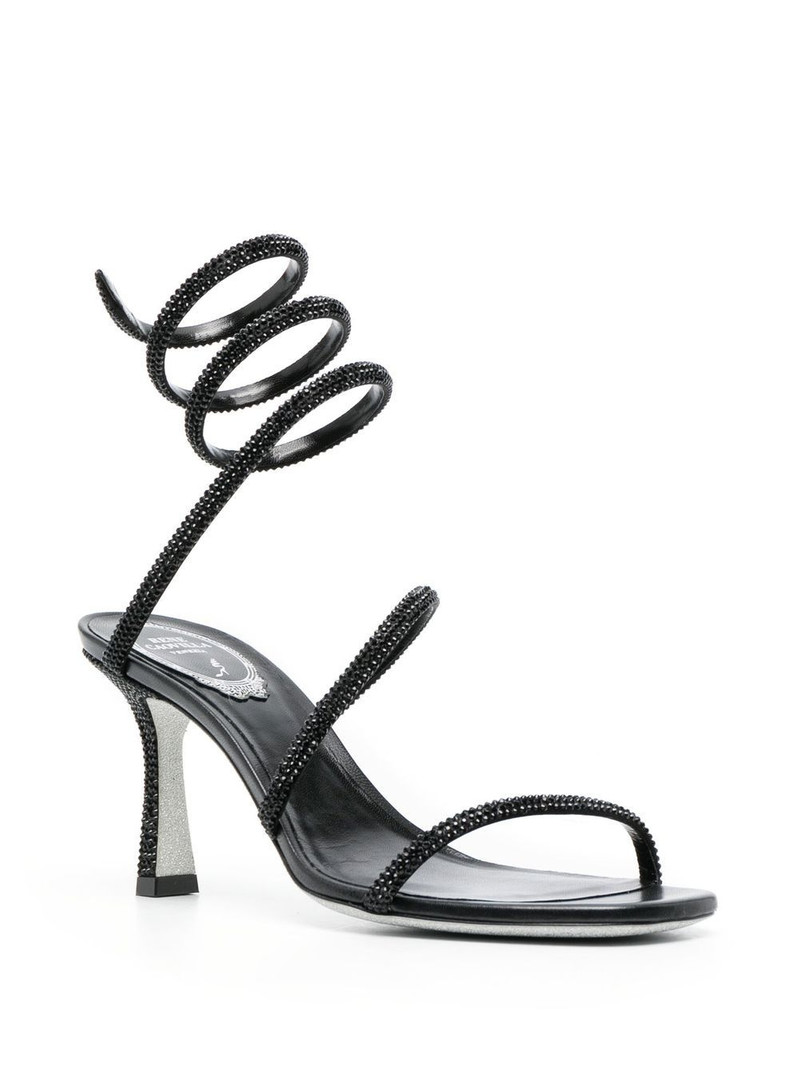 RENE CAOVILLA Cleo crystal 85mm sandals outlook