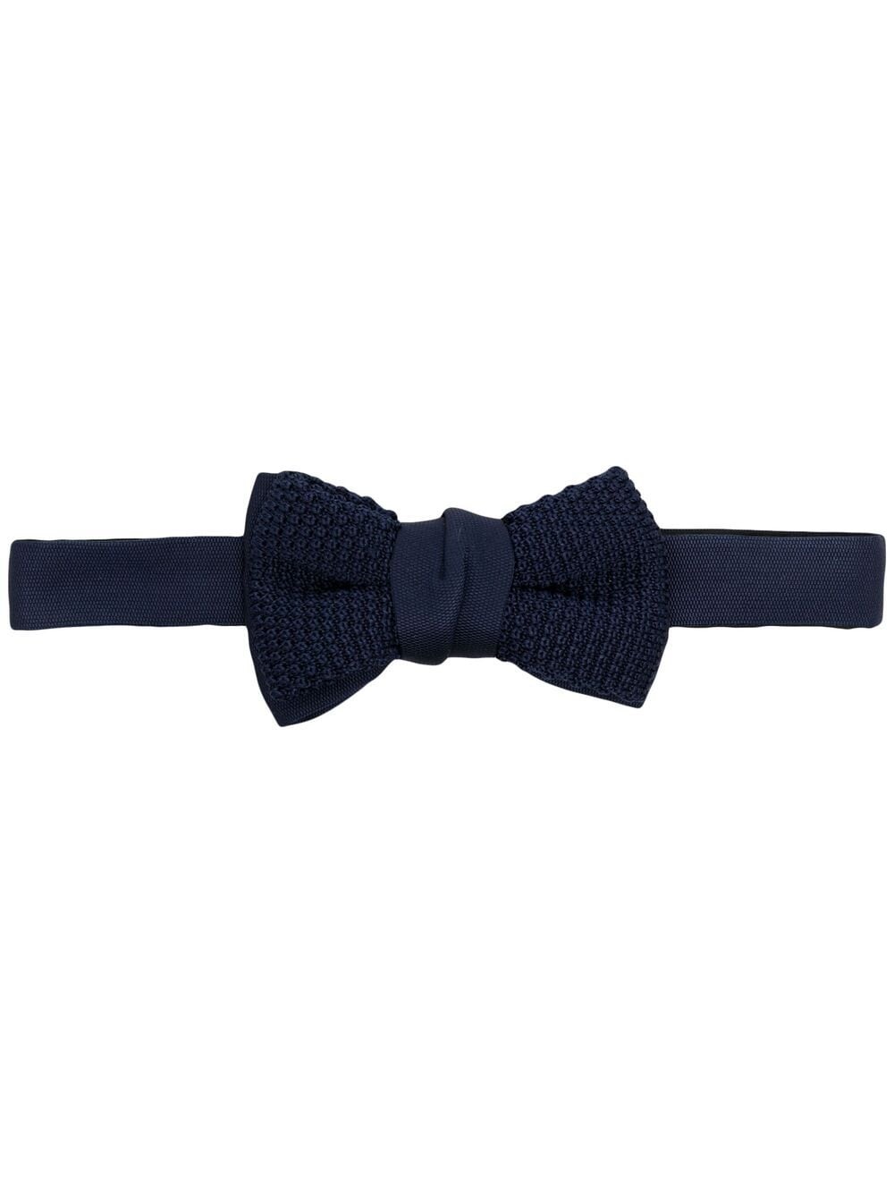 textured silk bow tie - 1