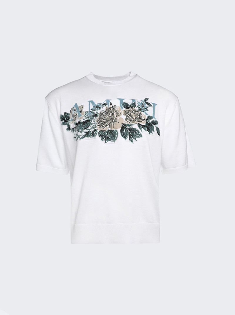 Floral Logo T-Shirt White - 1