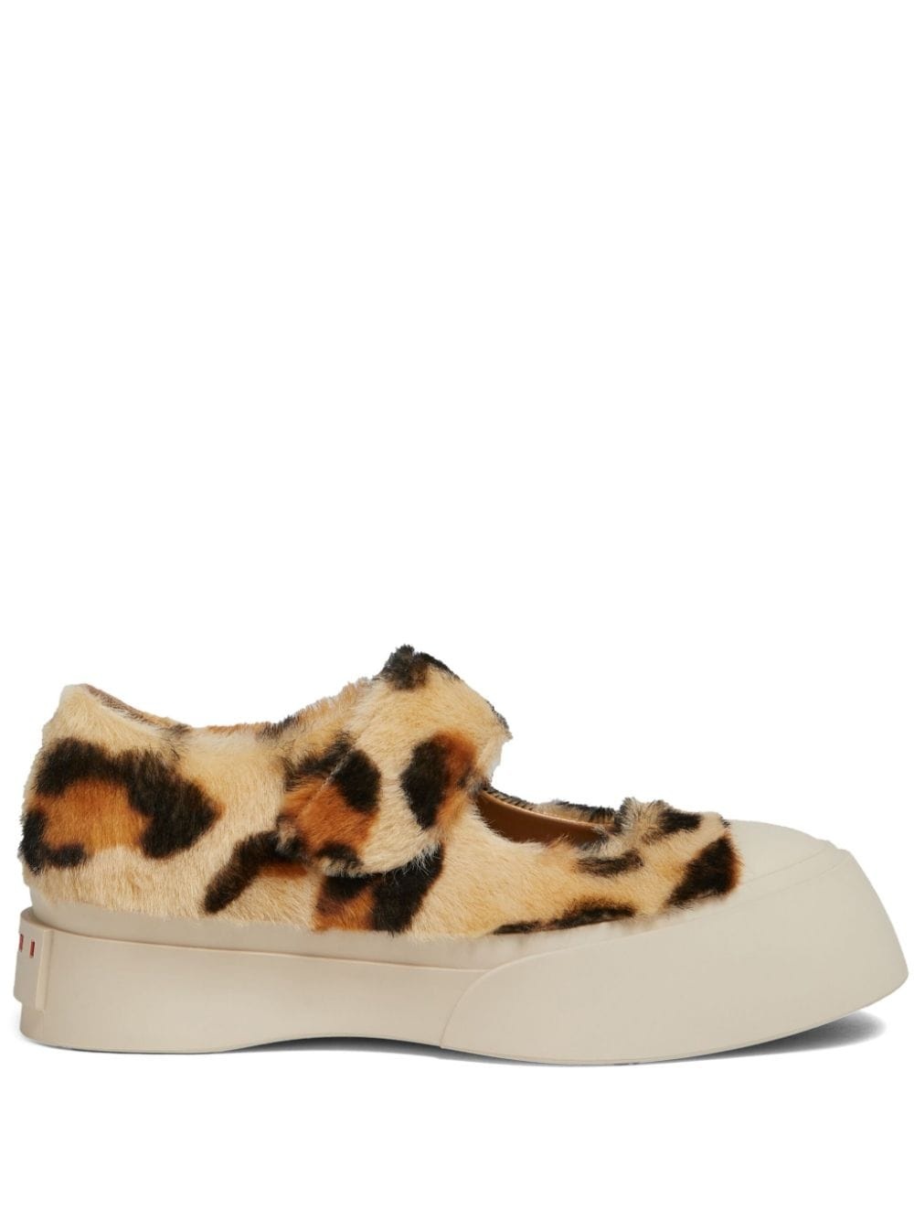 leopard-print sneakers - 1