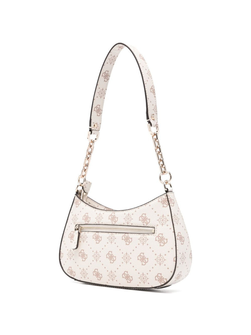 GUESS USA Carrie logo-pattern chain shoulder bag outlook
