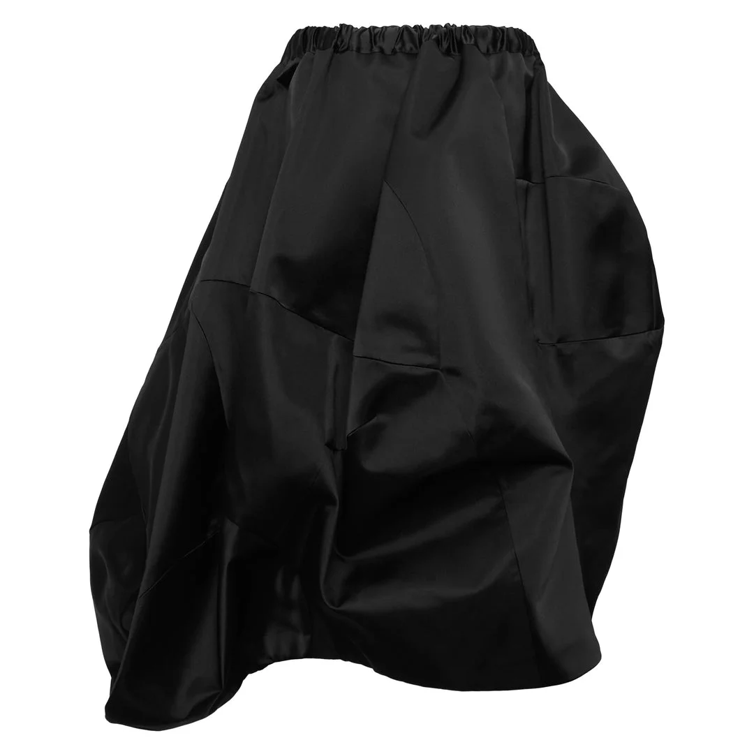 Voluminous Satin Bubble Skirt - 1