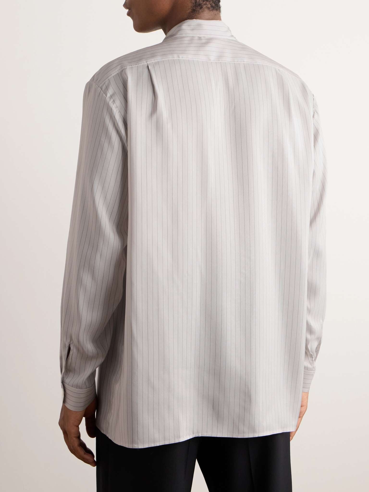 Albie Striped Silk Shirt - 3