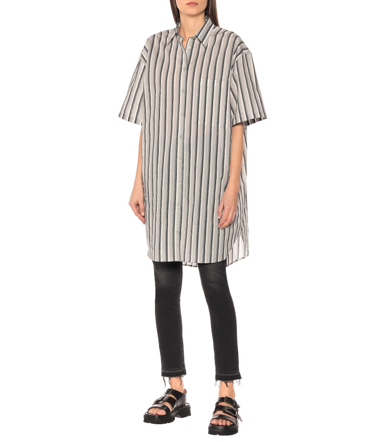 Acne Studios Striped cotton-blend shirt outlook