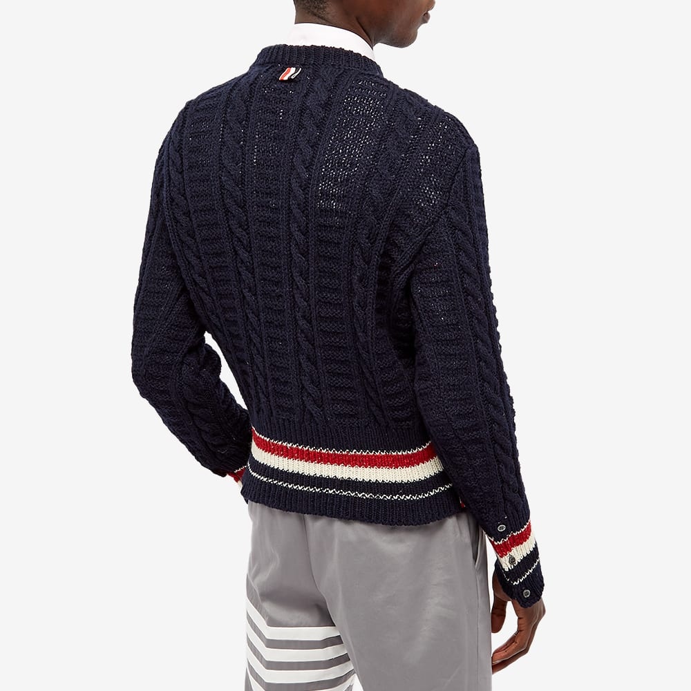 Thom Browne Cable Donegal Crew Knit - 5