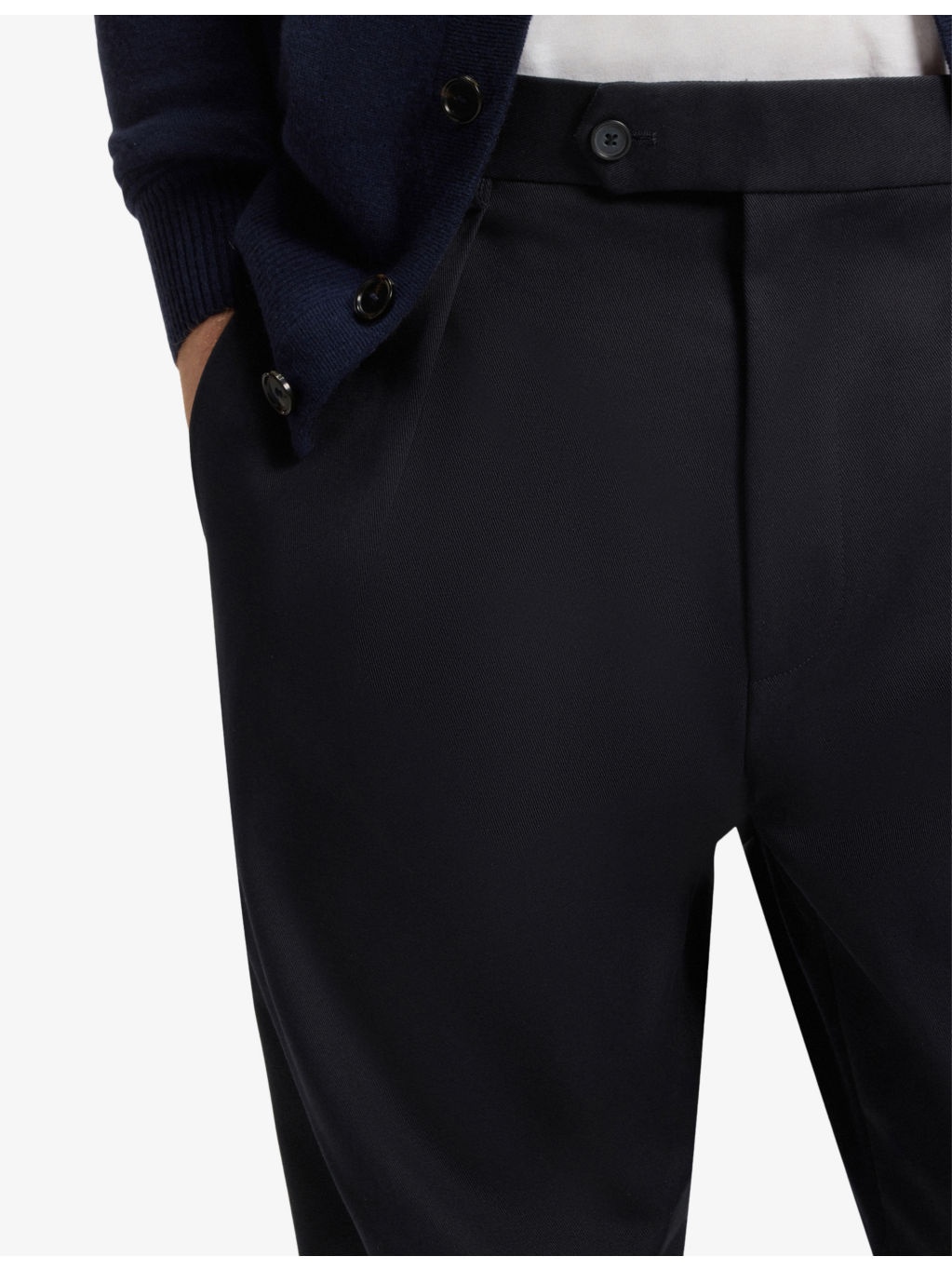 Beckham X BOSS Tailored Straight-Leg Stretch-Cotton Trousers - 5