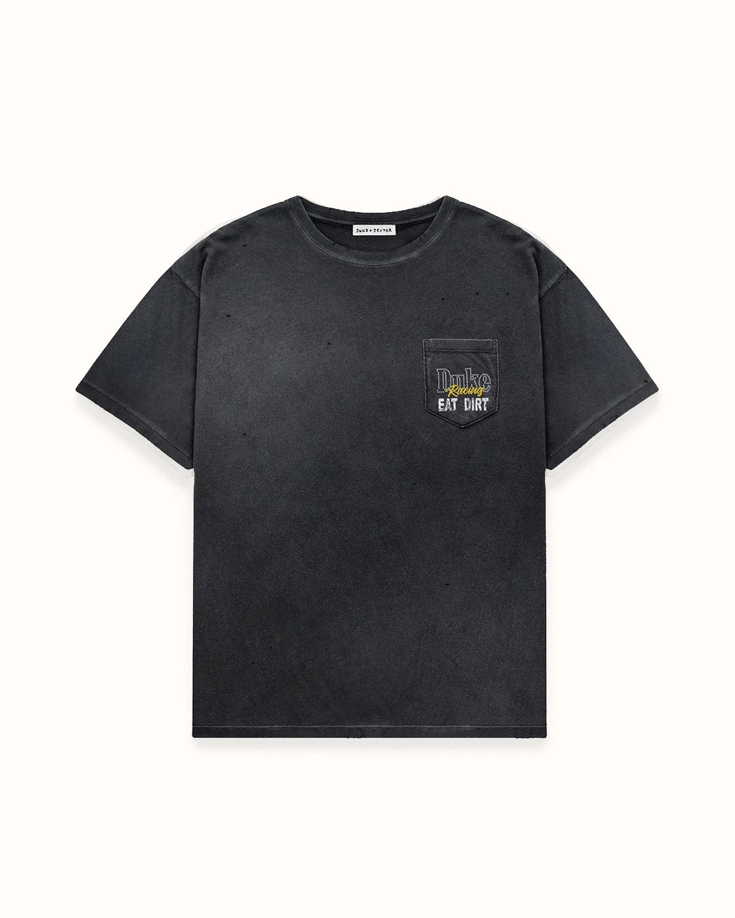 DR4 Eat Dirt Washed Black Pocket T-Shirt - 1