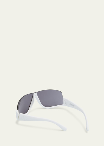 Moncler Vyzer Semi-Rimmed Acetate & Plastic Shield Sunglasses outlook