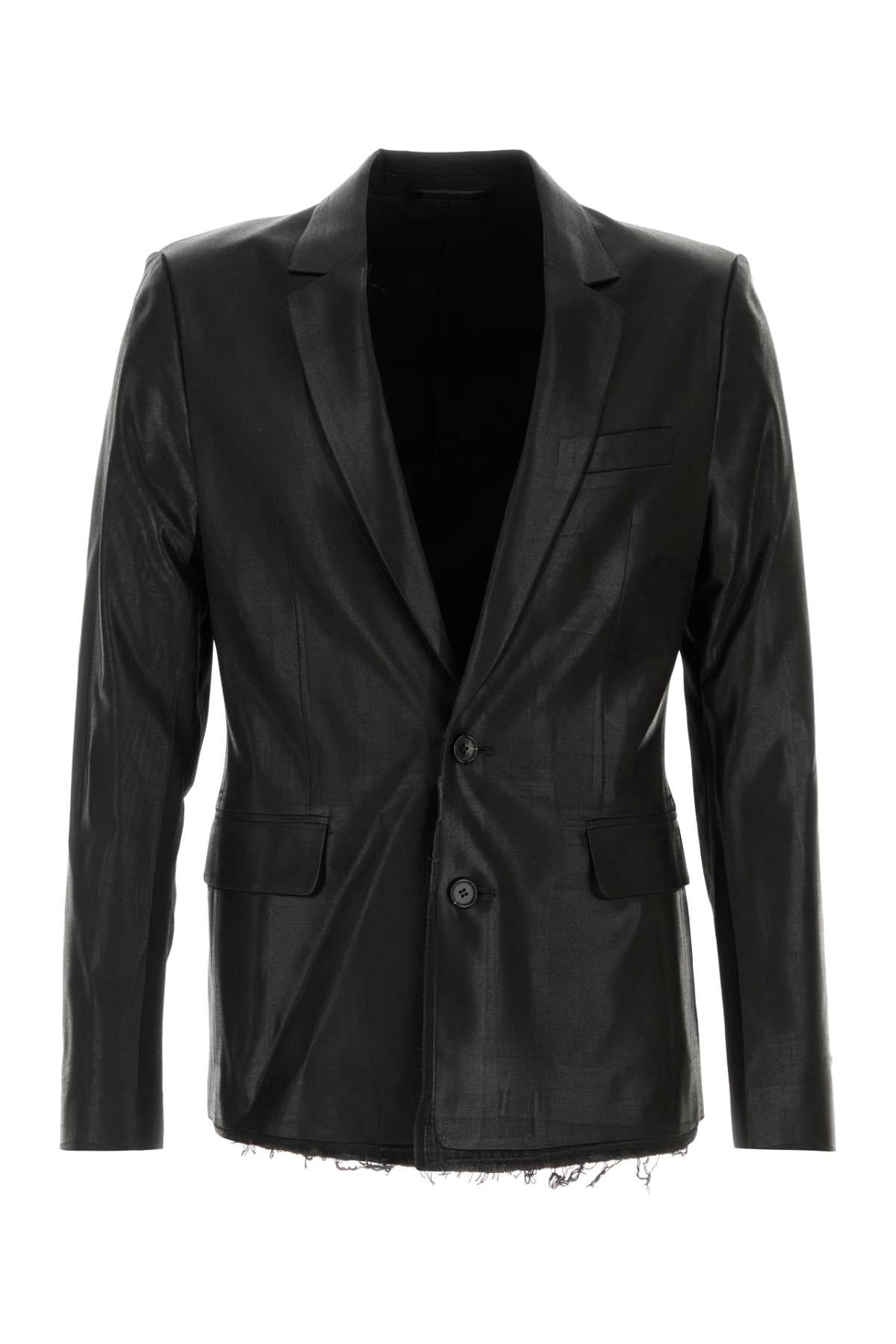Diesel Men Black Polyester Blend J-Phoenix Blazer - 1