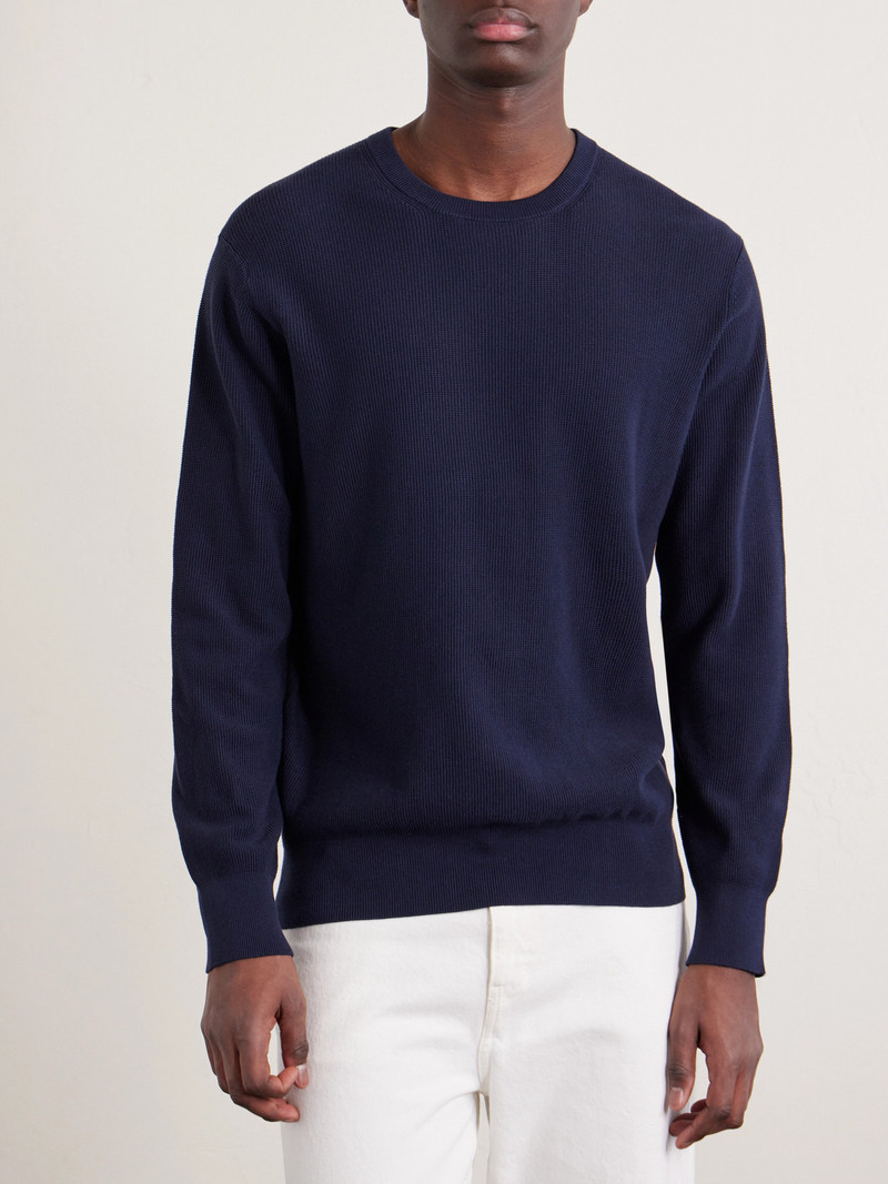Cotton-Piqué Sweater 3