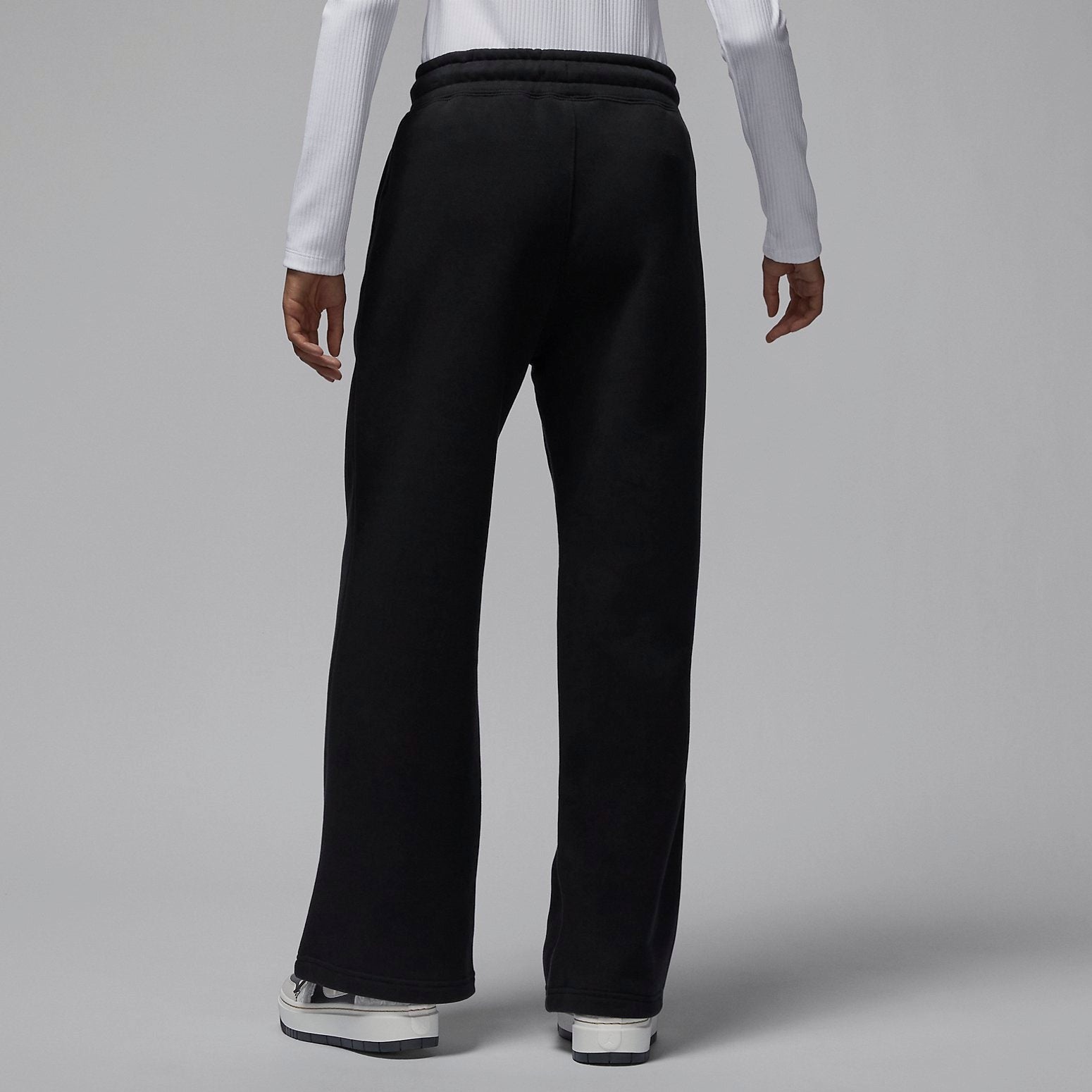 (WMNS) Air Jordan Flight Sweatpants Asia Sizing 'Black' FD7225-010 - 3