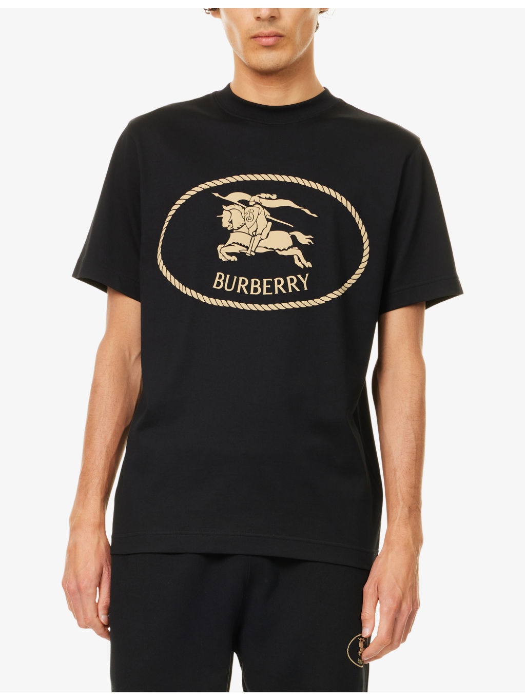 Brand-Print Crewneck Cotton-Jersey T-Shirt - 3