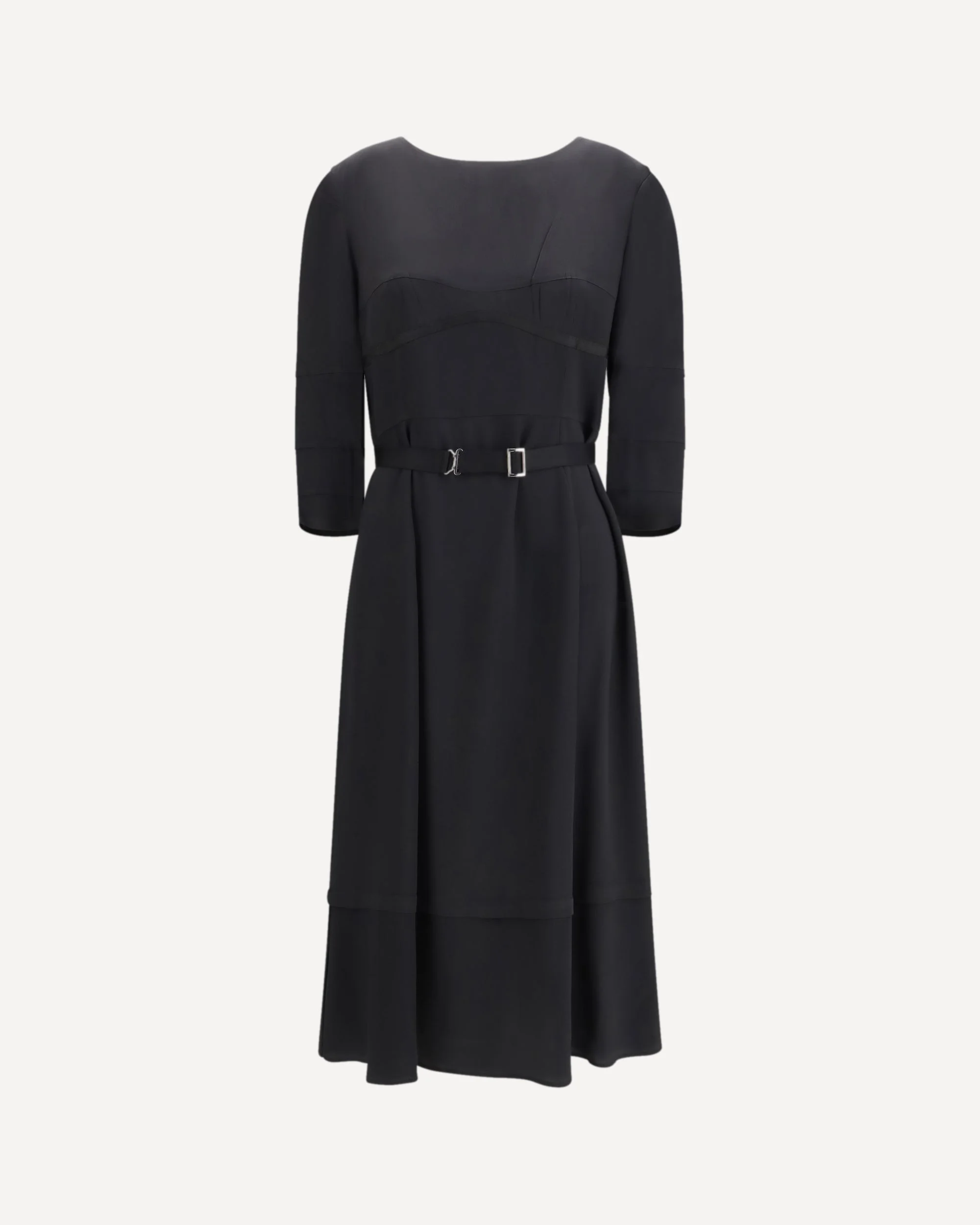 Wool and silk midi Dress - 1