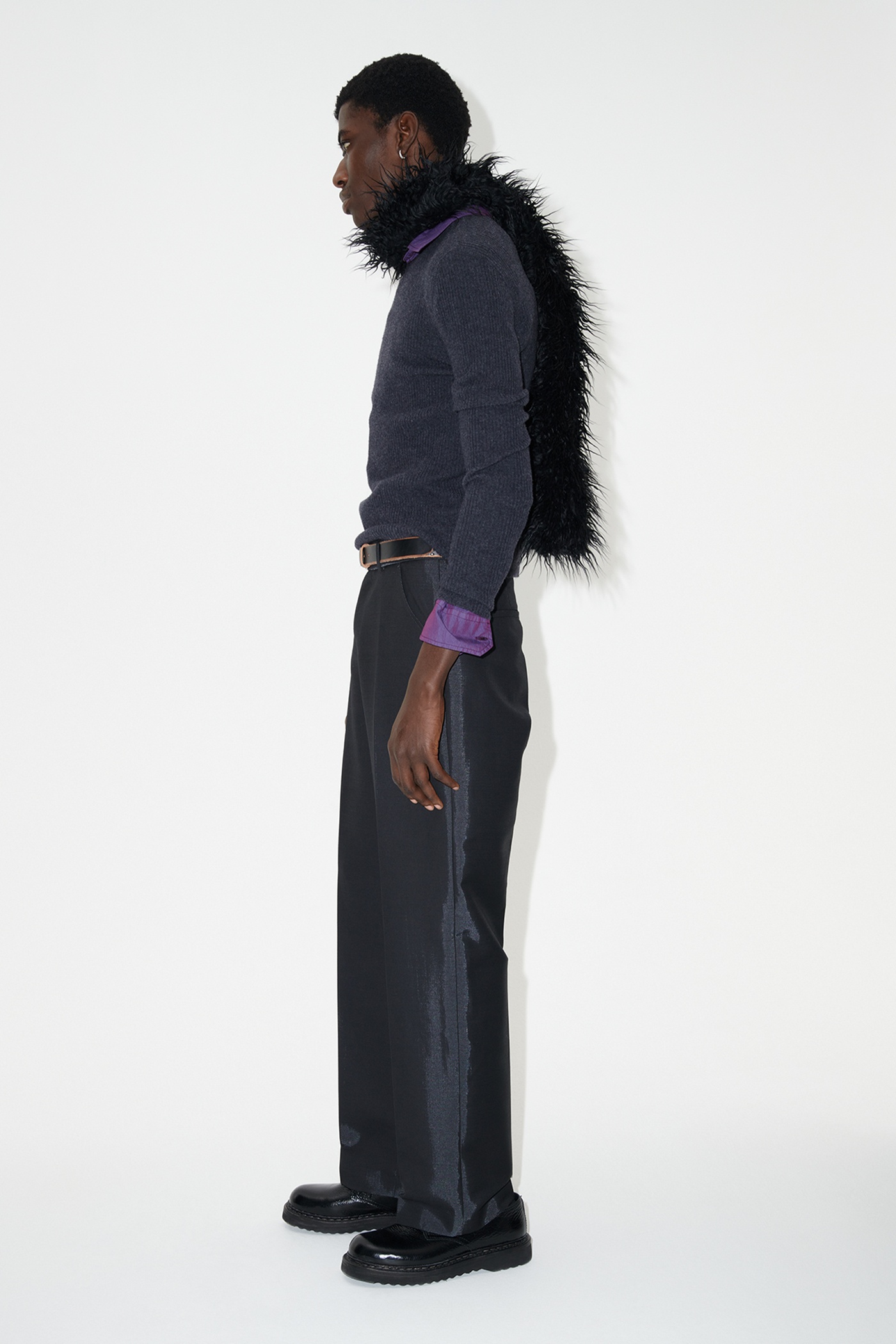Darien Trouser Black Mnemoic Wool - 4