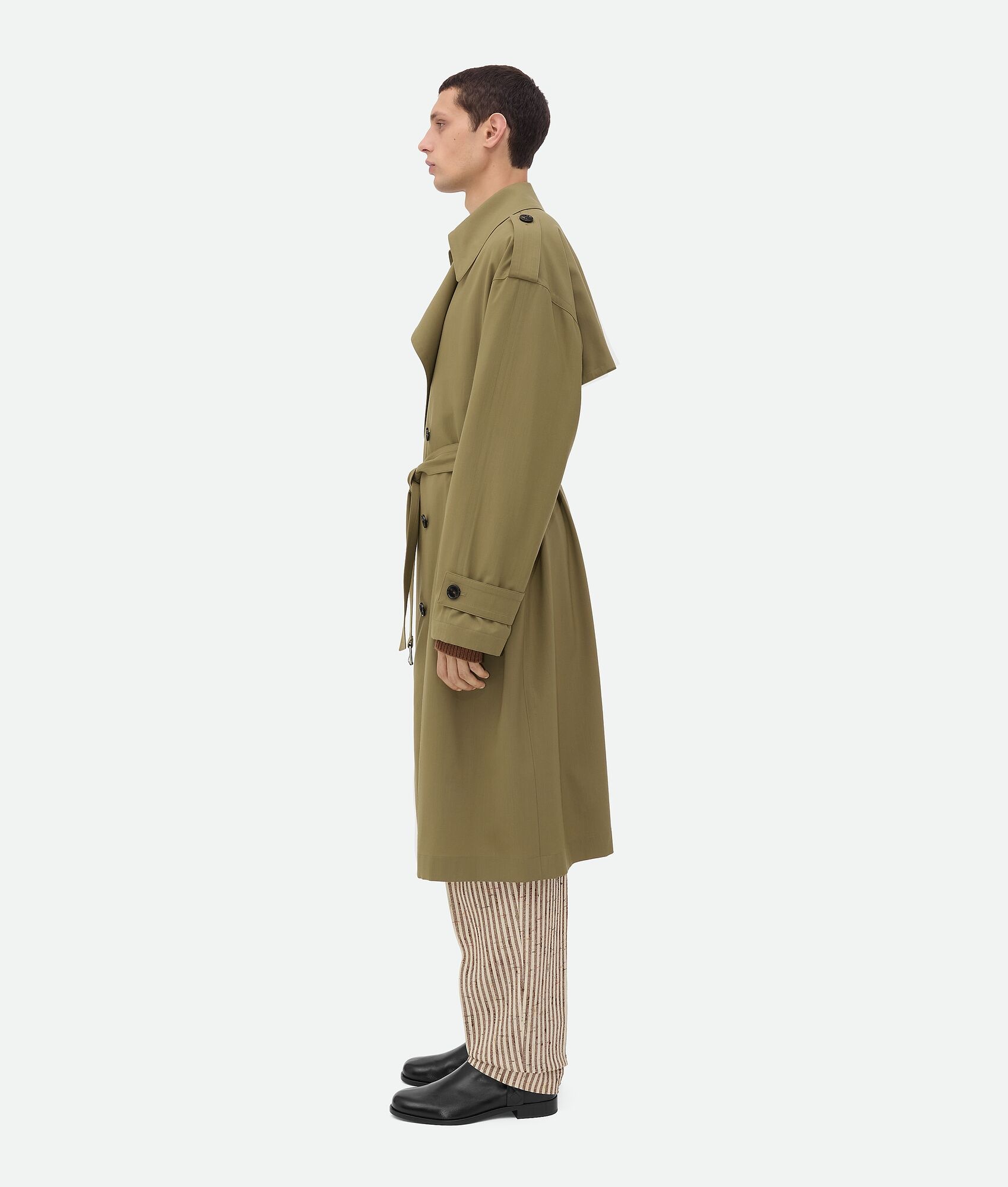 Fine Wool Trench Coat - 2