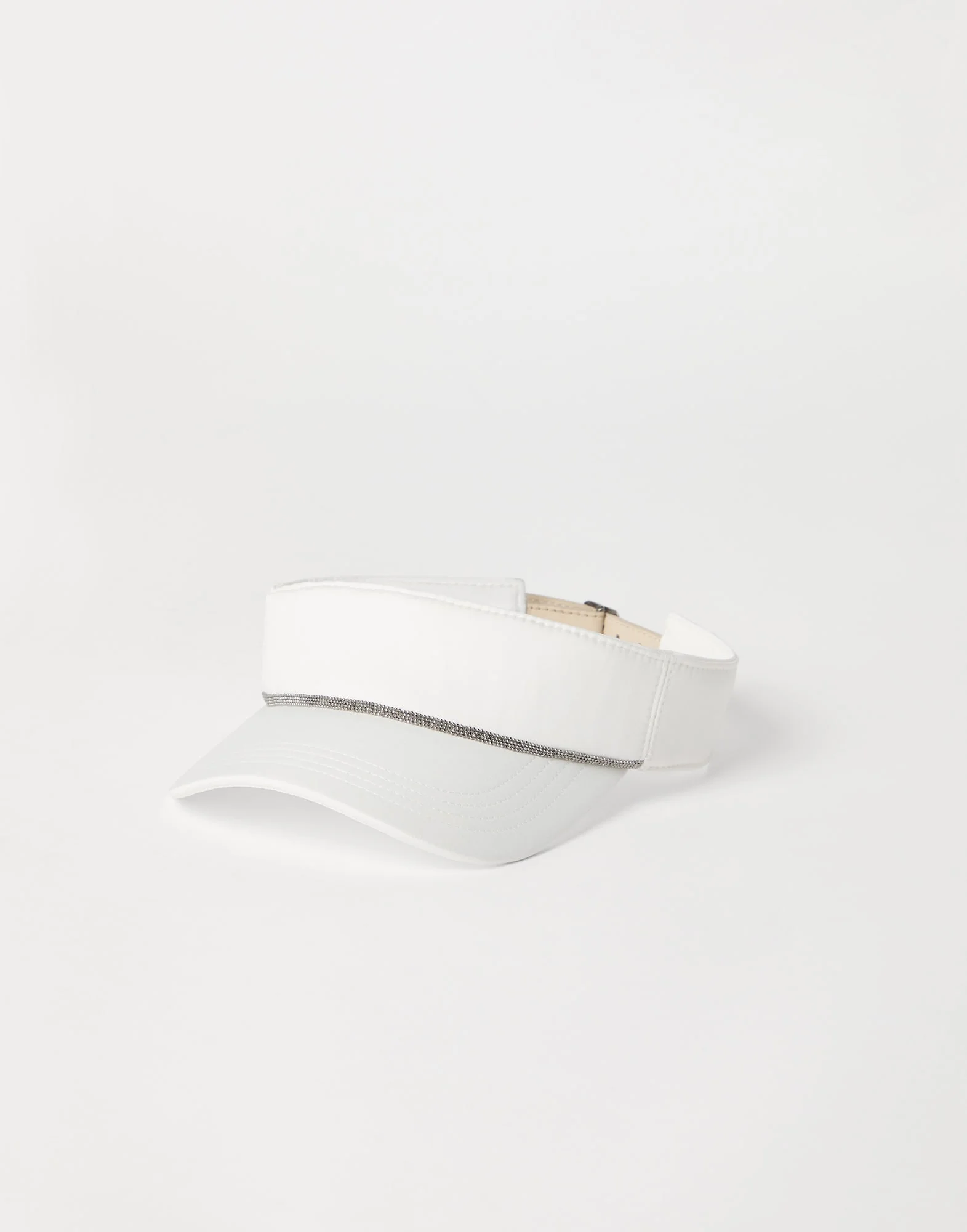 Nylon visor with shiny band - 1