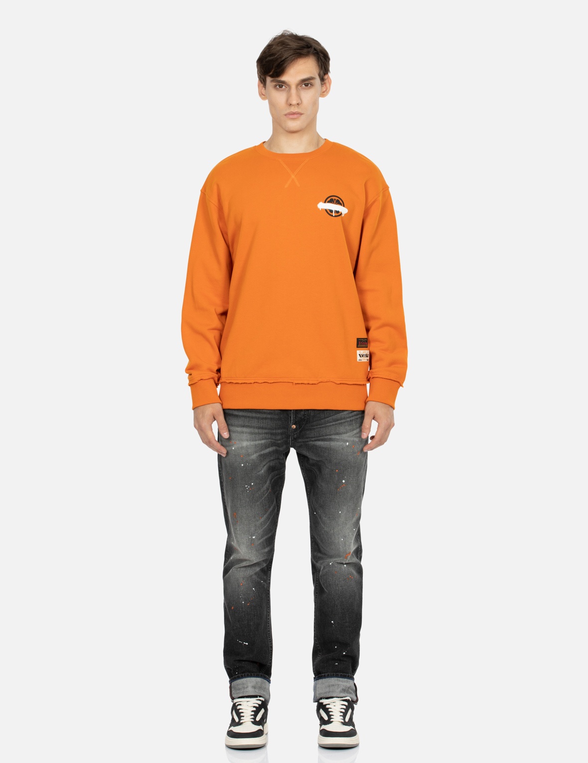 GRAFFITI DAICOCK AND KAMON PRINT RELAX FIT SWEATSHIRT - 6