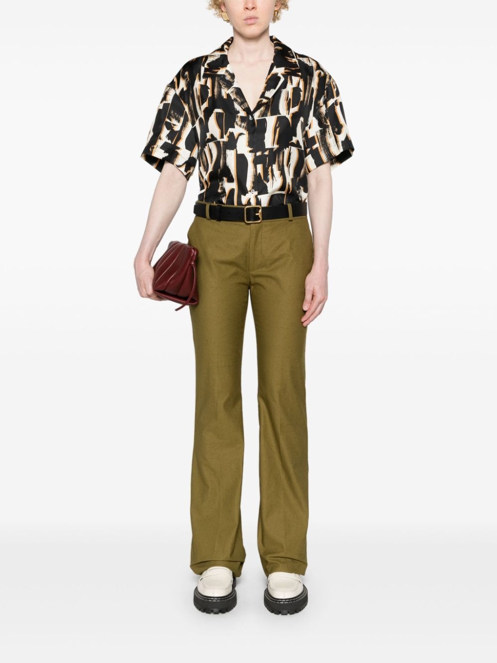Prague abstract-print shirt - 2