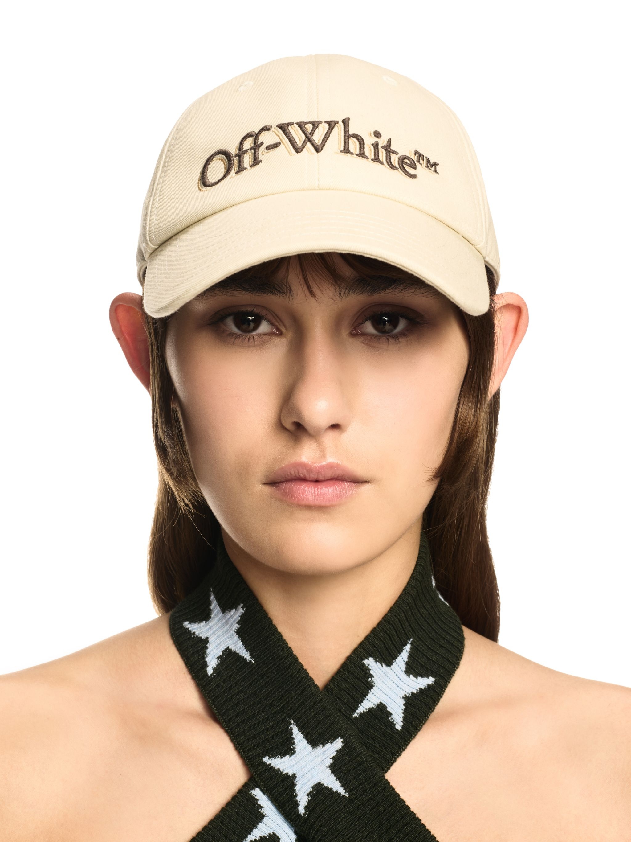 White Bookish Shadow Baseball Cap - 4