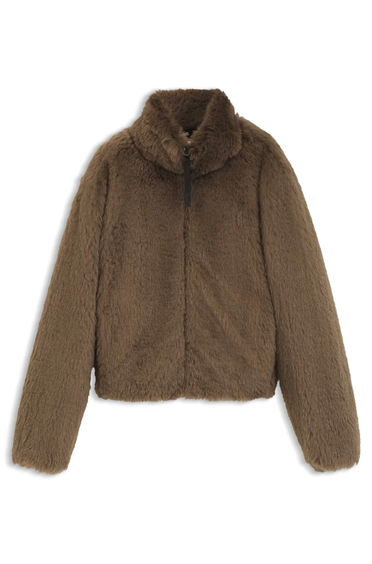 FAUX-FUR JACKET WITH ADJUSTABLE HEM - 1