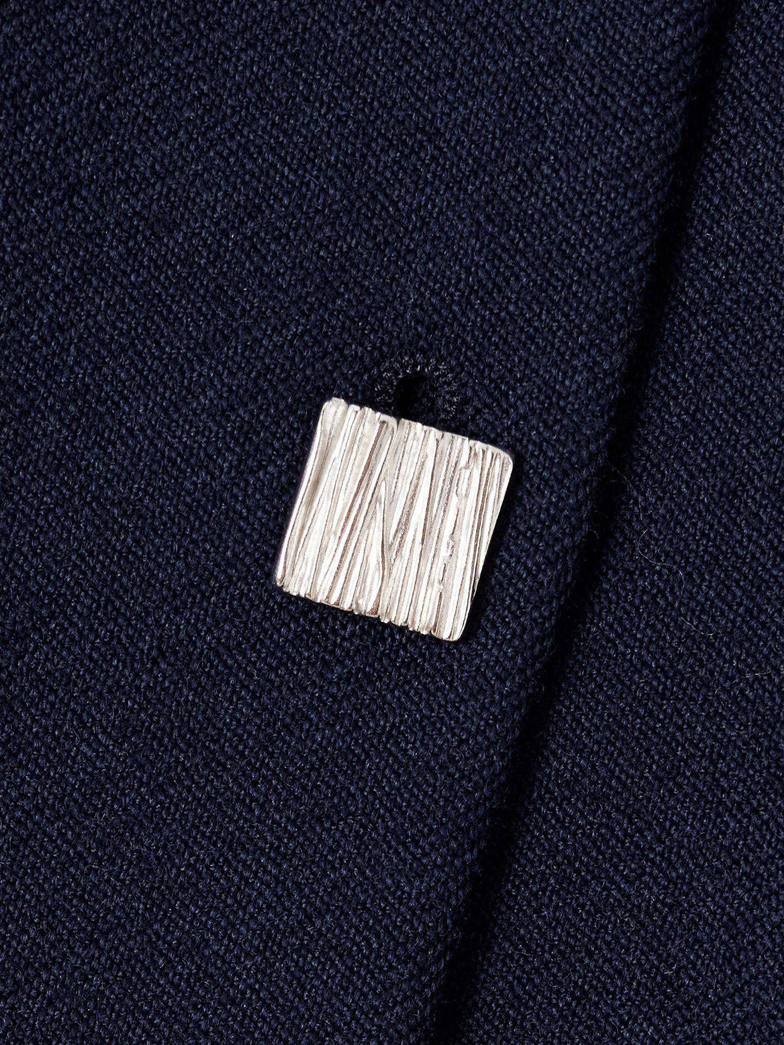 Moya wool-twill jacket Navy - 4