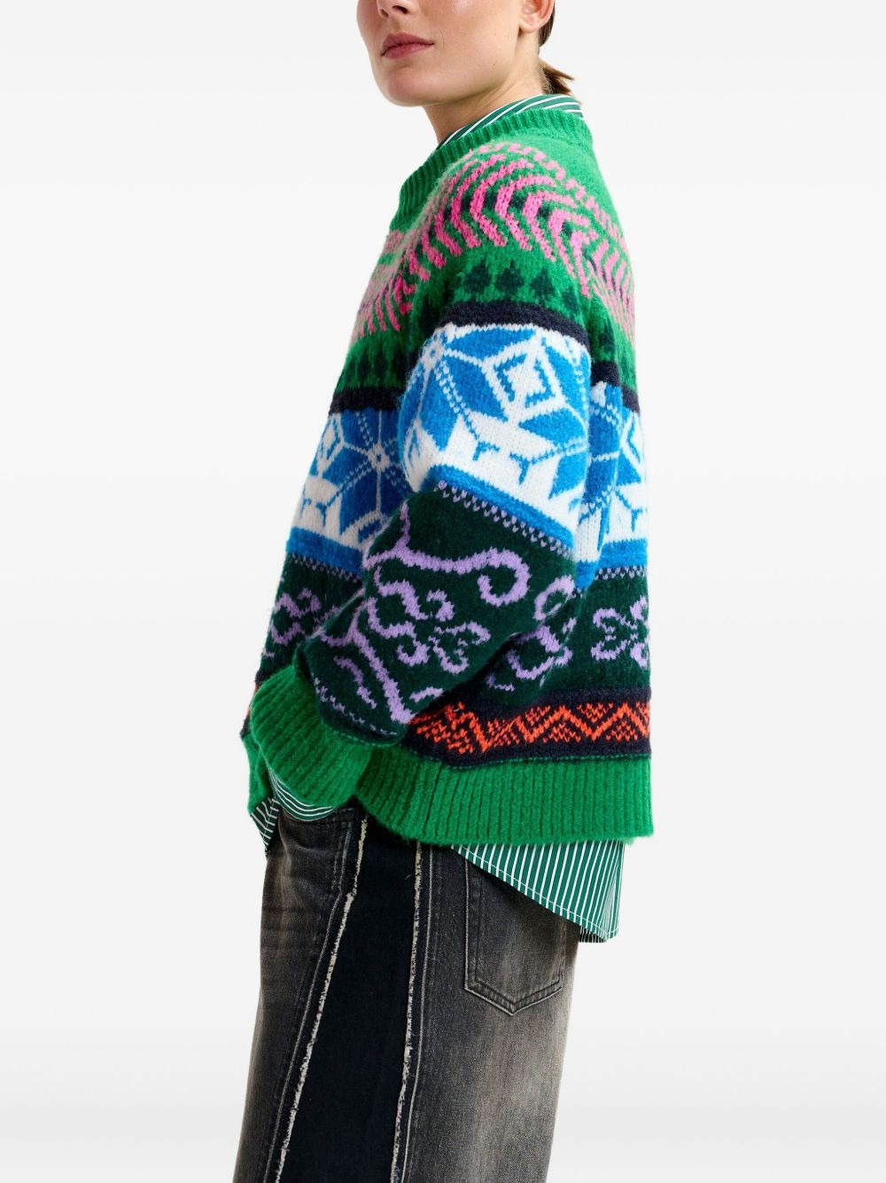 geometric-pattern sweater - 4