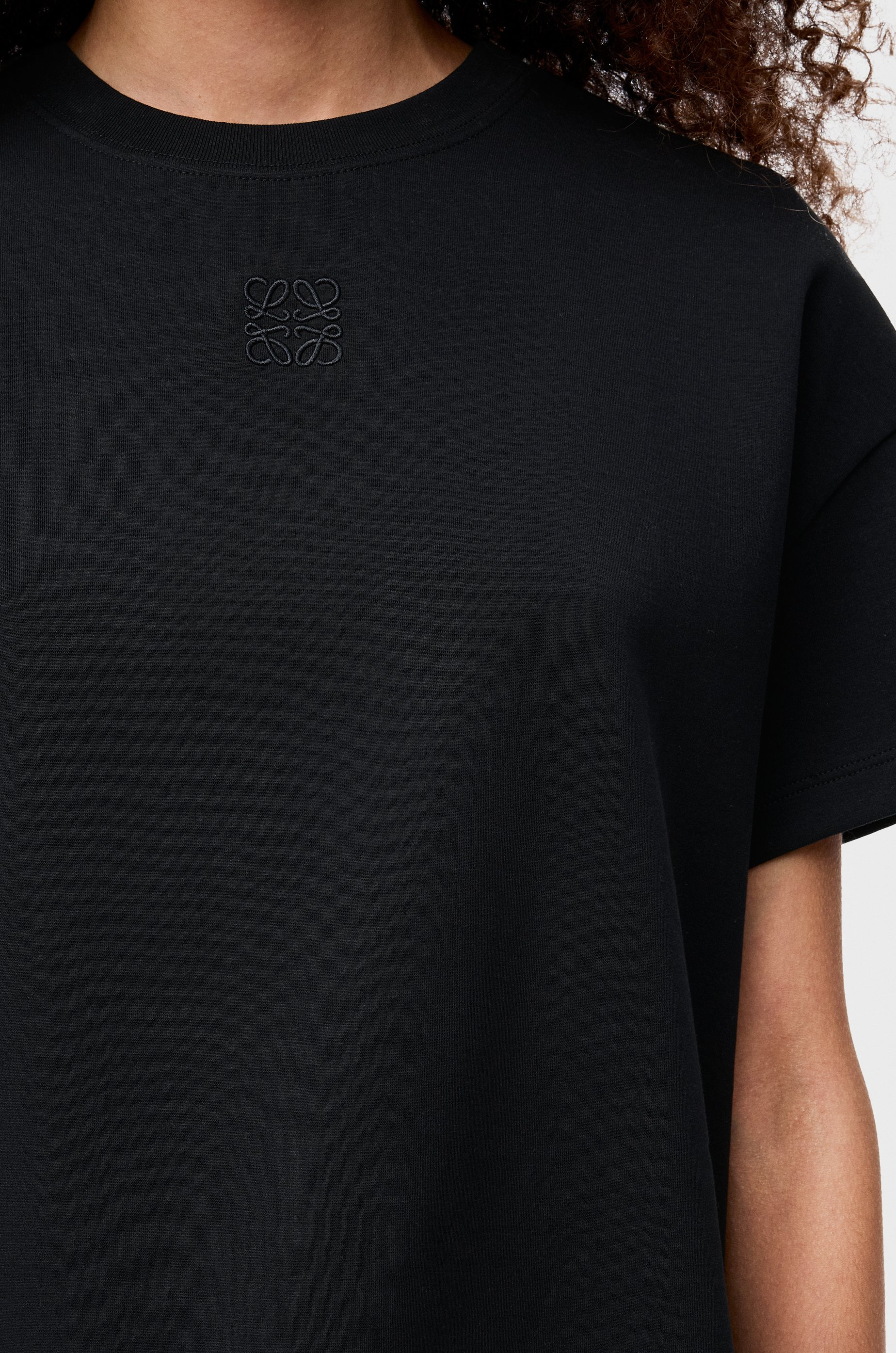 Asymmetric T-shirt in cotton blend - 5