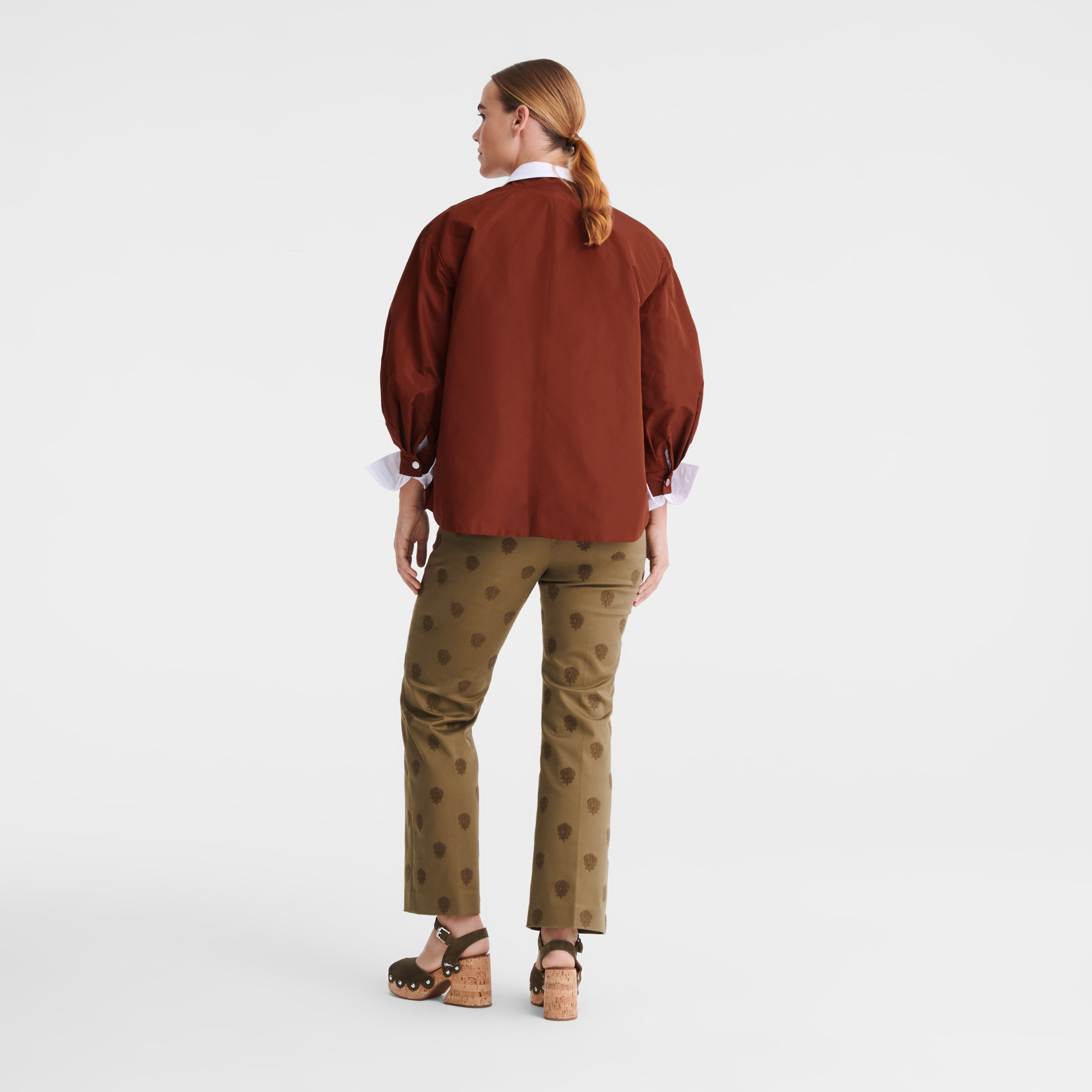 Trousers Artichoke - Embroidered gabardine - 3