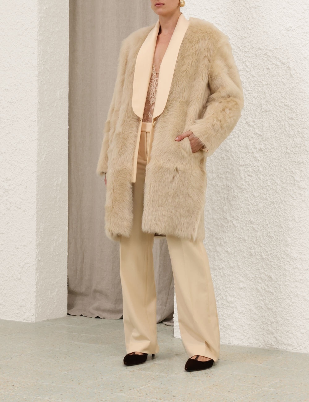 Zimmermann ILLUSTRATION SHAWL TUX JACKET | REVERSIBLE