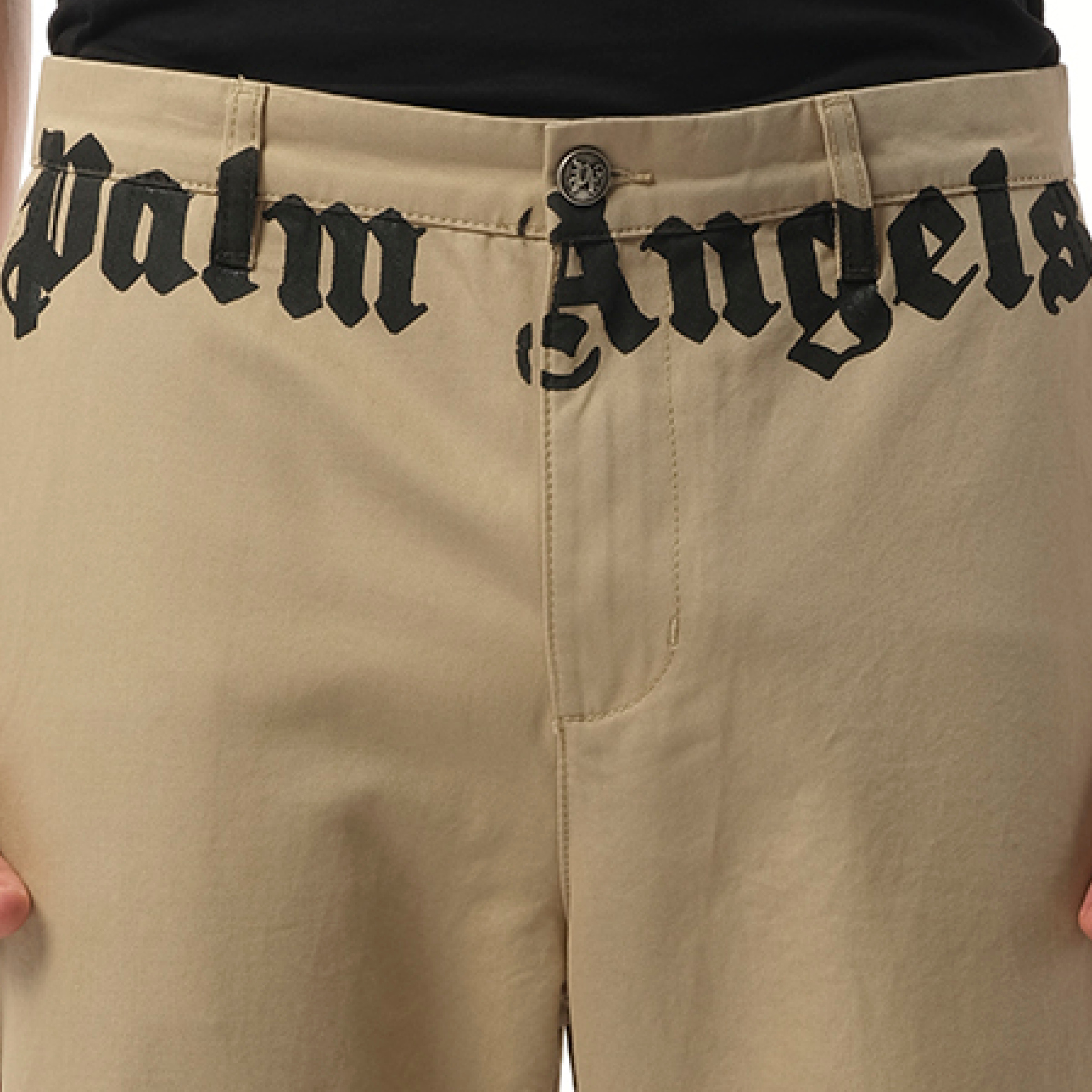 Classic Logo Chino Pants in Hazelnut/Off White - 3