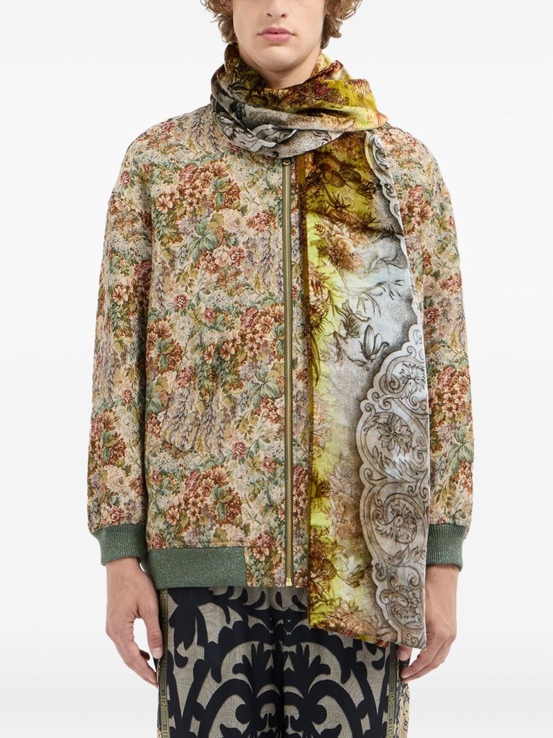 floral-pattern scarf 4