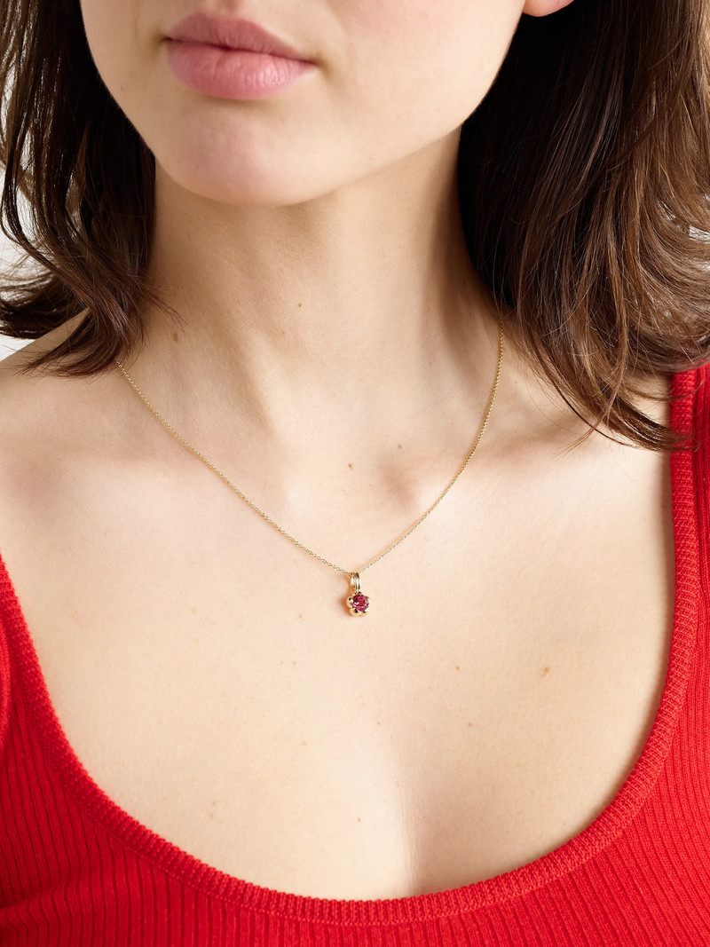 STONE AND STRAND Festival 14-karat Gold Tourmaline Necklace outlook