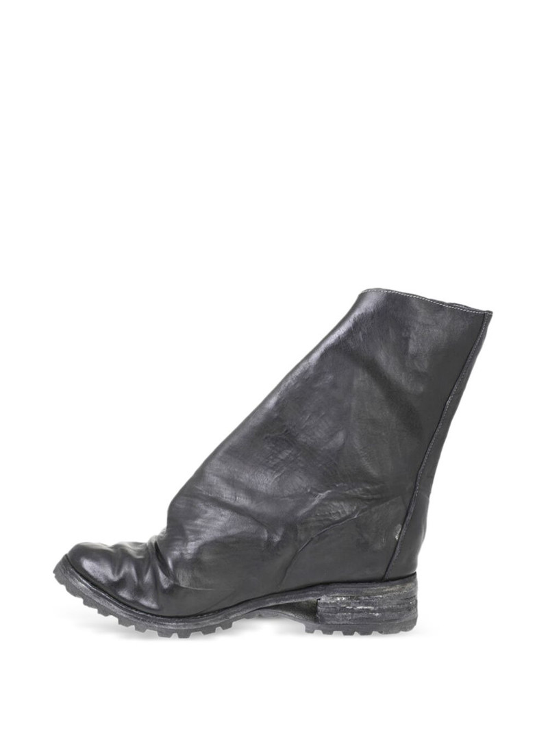 zip-detail folded boots 3