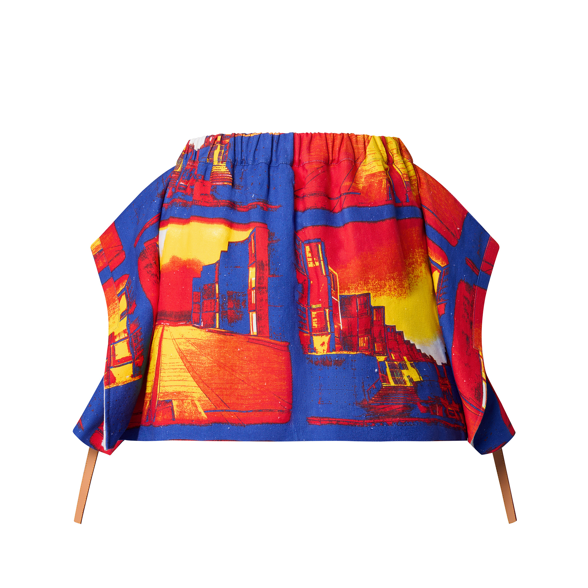 Salk Institute Print Pocket Mini Skirt - 3