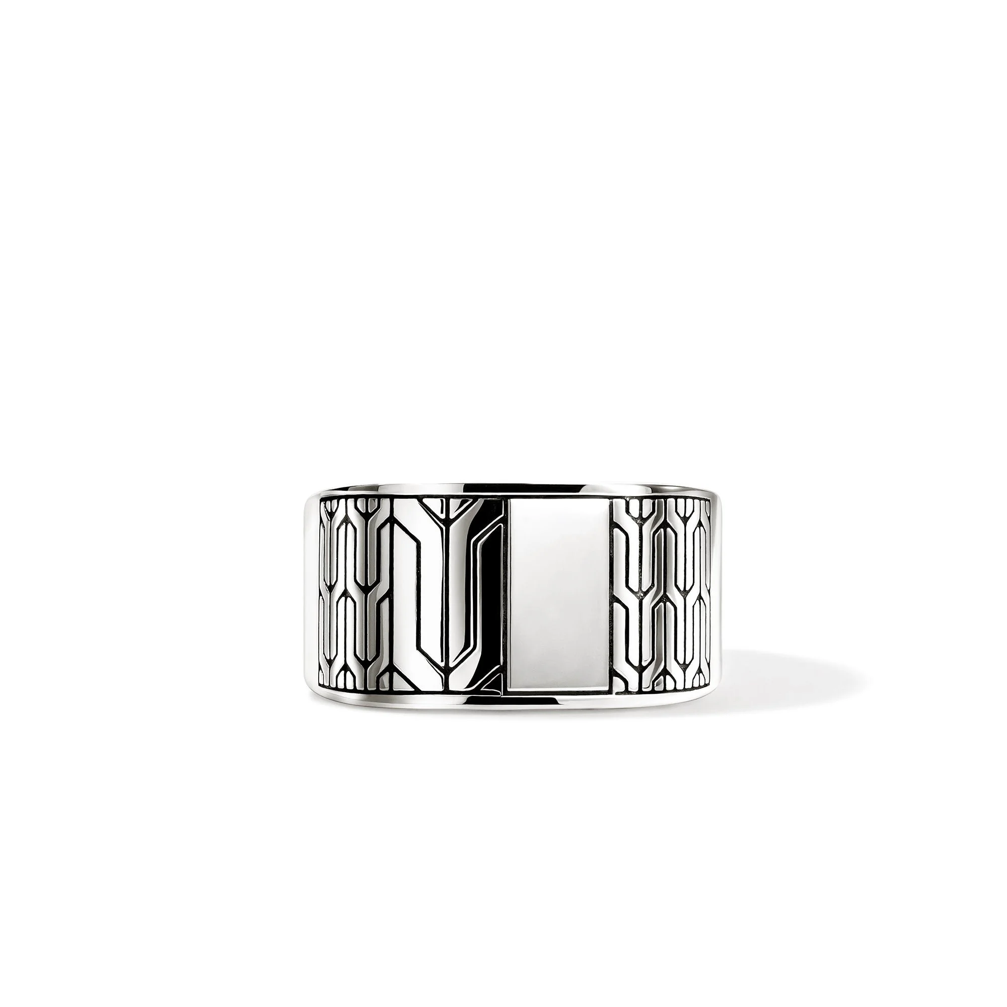 Icon 50 Signet Ring, Sterling Silver - 1