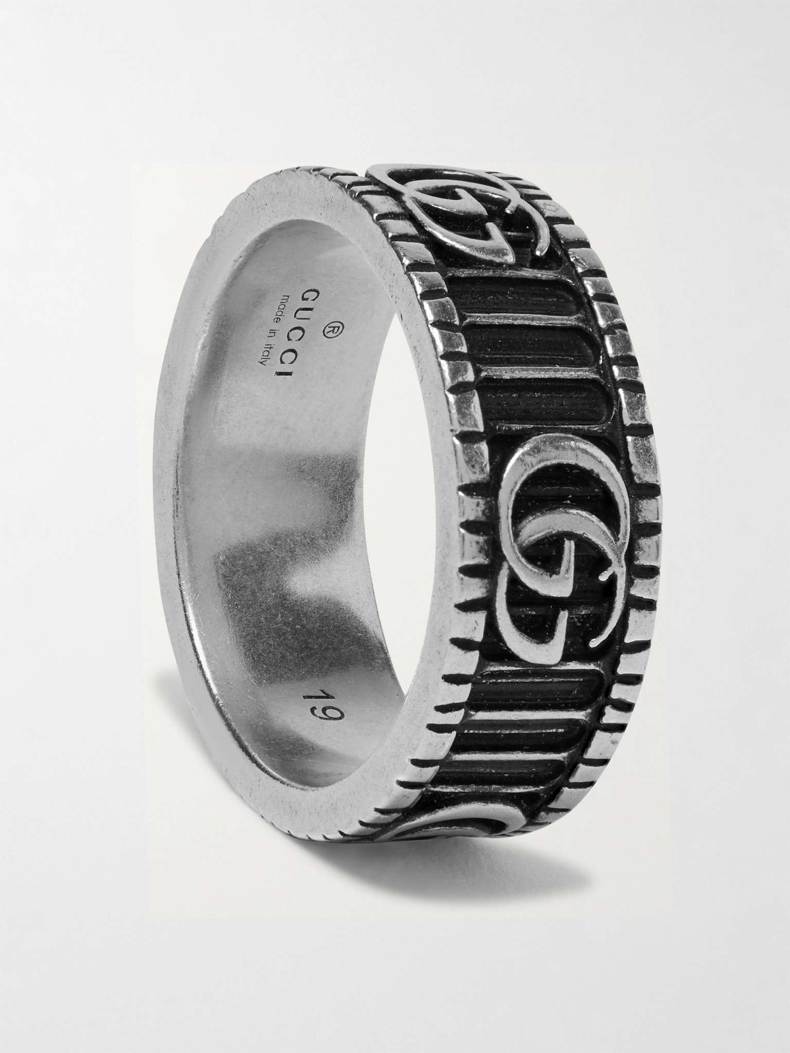 Engraved Silver Ring - 4