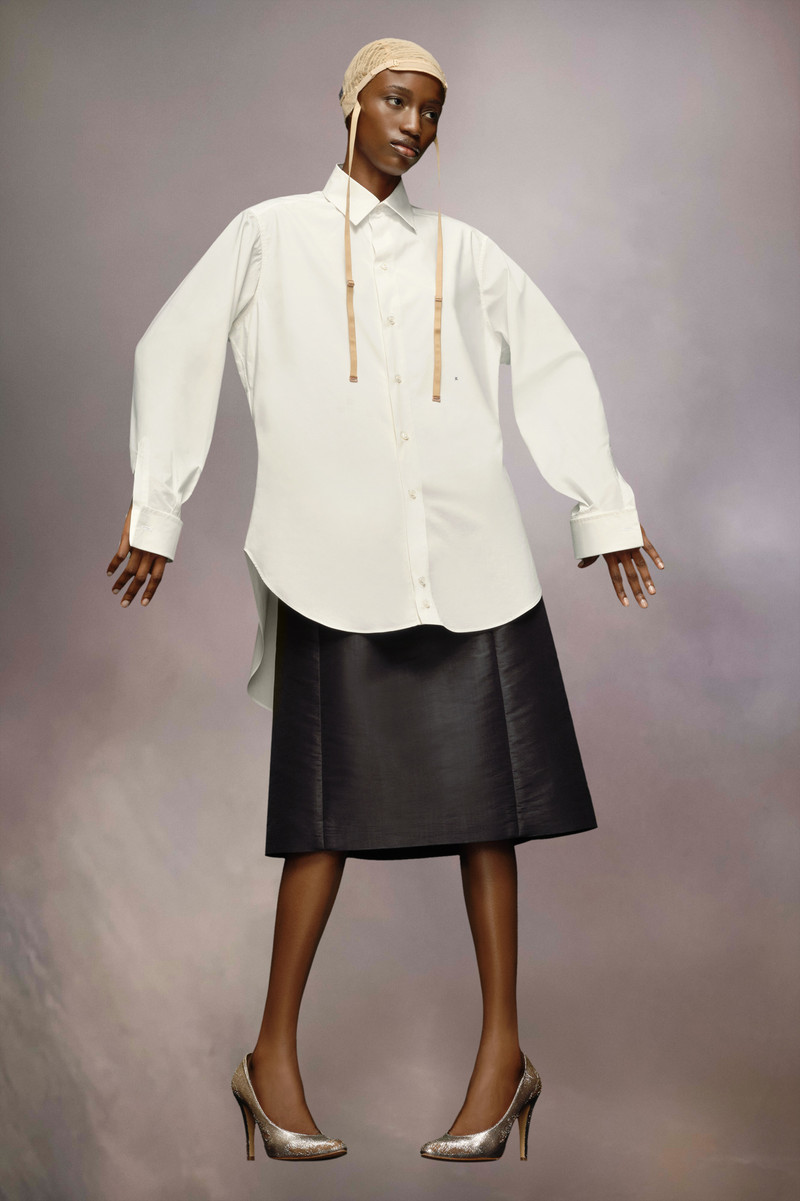 Maison Margiela M cotton poplin shirt outlook