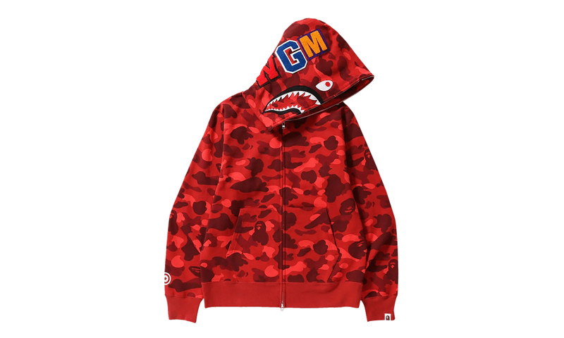 Color Camo Shark Full Zip Hoodie (FW24) "Red" 1J70 115 008 RED 1