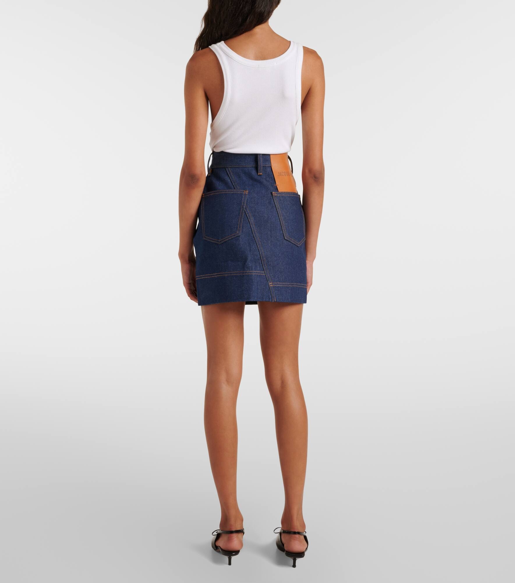 La Mini Jupe De-Nîmes denim miniskirt - 3