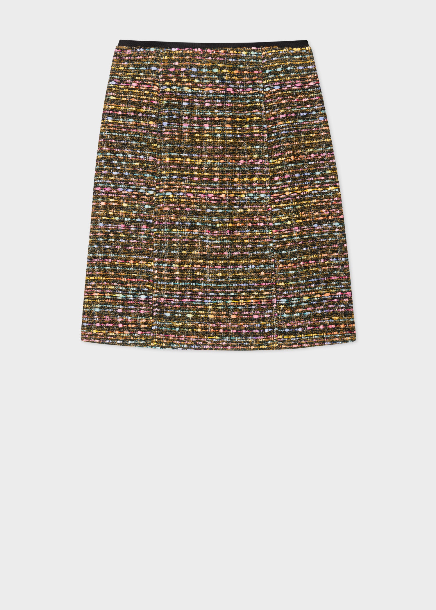 Multi Colour Tweed Mini Skirt - 1