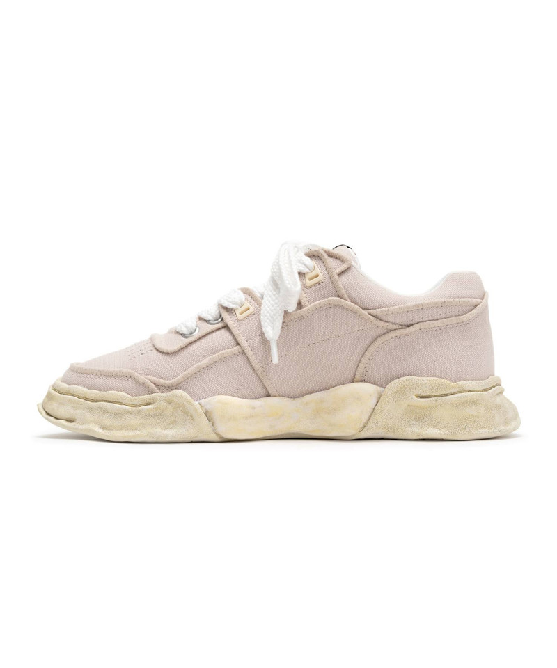 "PARKER" OG Sole Vintage Effect Embroidered Canvas Low-top Sneaker 17