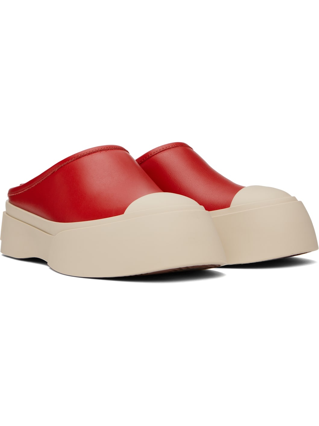 Red Pablo Sabot Slip-on Loafers - 4