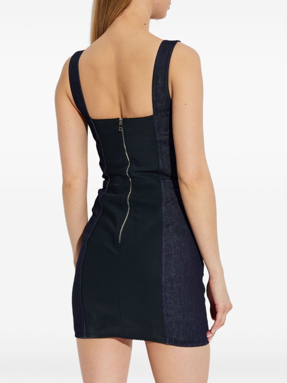 denim mini dress - 4
