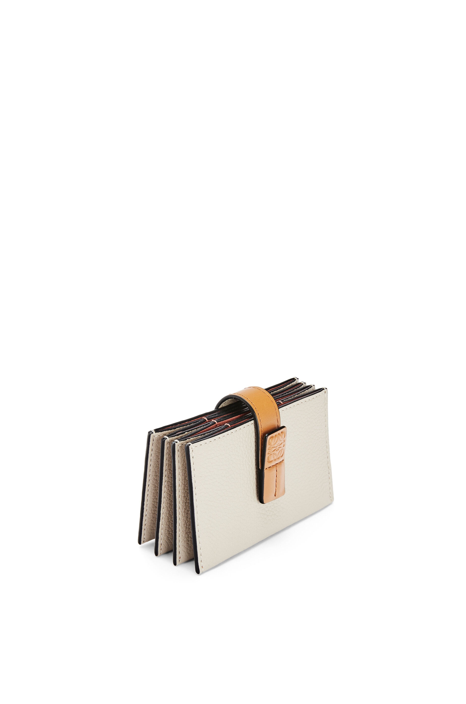 Accordeon cardholder in soft grained calfskin - 3