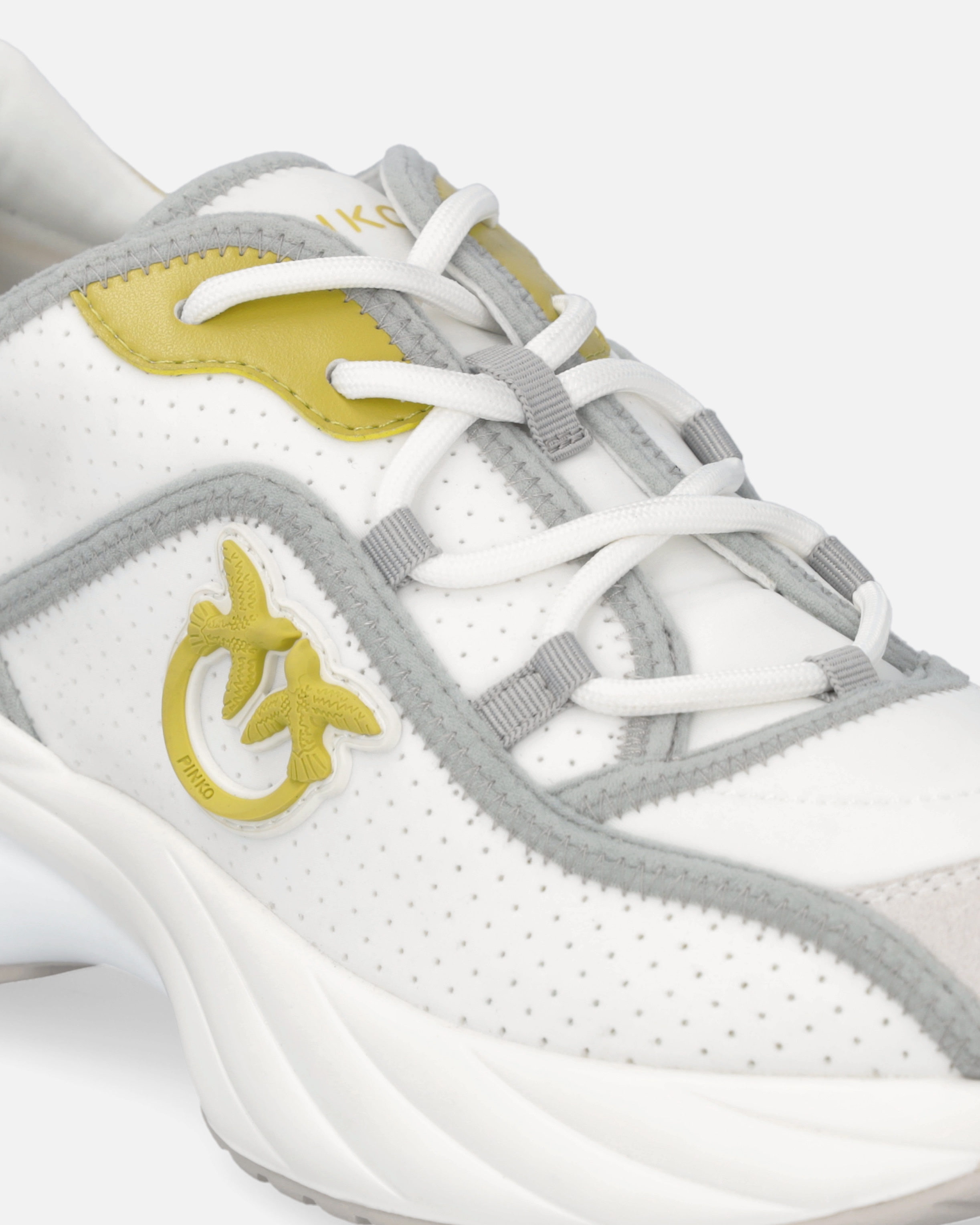 ARIEL PERFORATED SNEAKERS WITH BIRD LOGO - 4