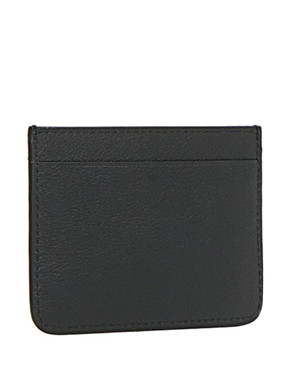 logo-detail leather card holder - 2