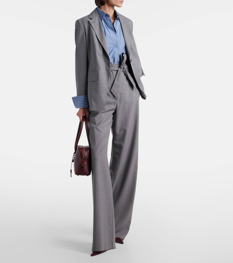 Max Mara Salpa virgin wool wide-leg pants outlook