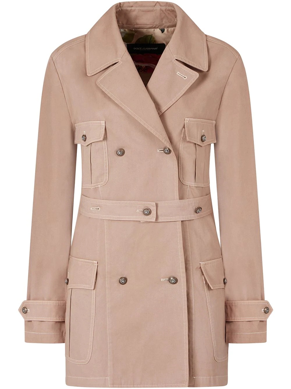 short trench coat - 1