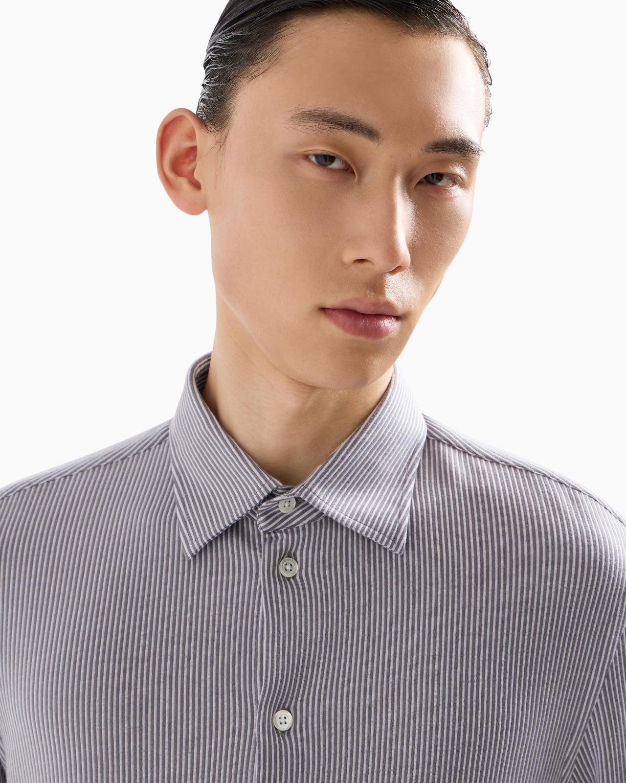 ASV Lyocell-blend striped jersey shirt - 5