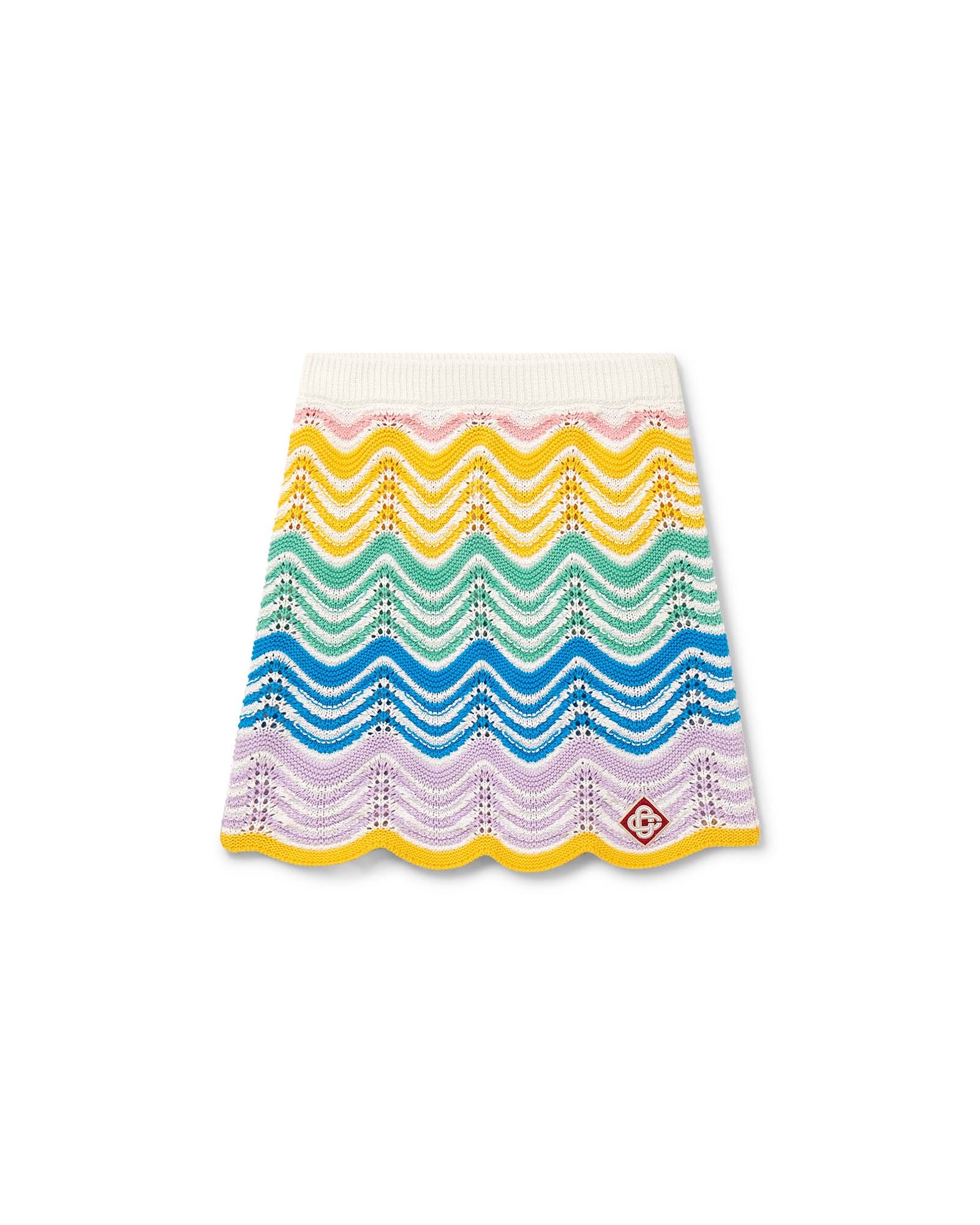 Gradient Wave Crochet Skirt - 1
